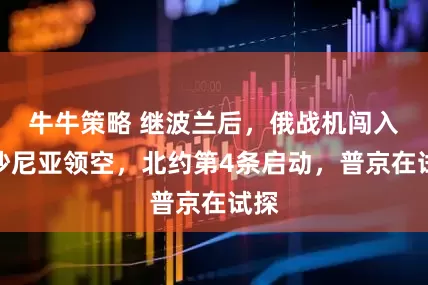 牛牛策略 继波兰后，俄战机闯入爱沙尼亚领空，北约第4条启动，普京在试探
